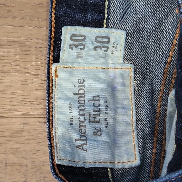 Abercrombie And Fitch Rollins Low Rise Skinny Dark Blean Jeans size 30x30 - Picture 2 of 7